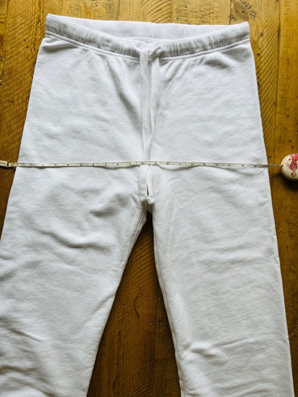 Frank & Eileen Catherine Cropped Wide Leg Sweatpants Ice White LAB634TF - Picture 10 of 14